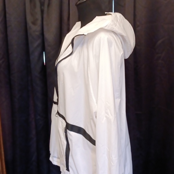 SOLD - Nike DNA Men's Basketball Jacket White HALF ZIP Windbreaker Hoodie - Picture 9 of 10